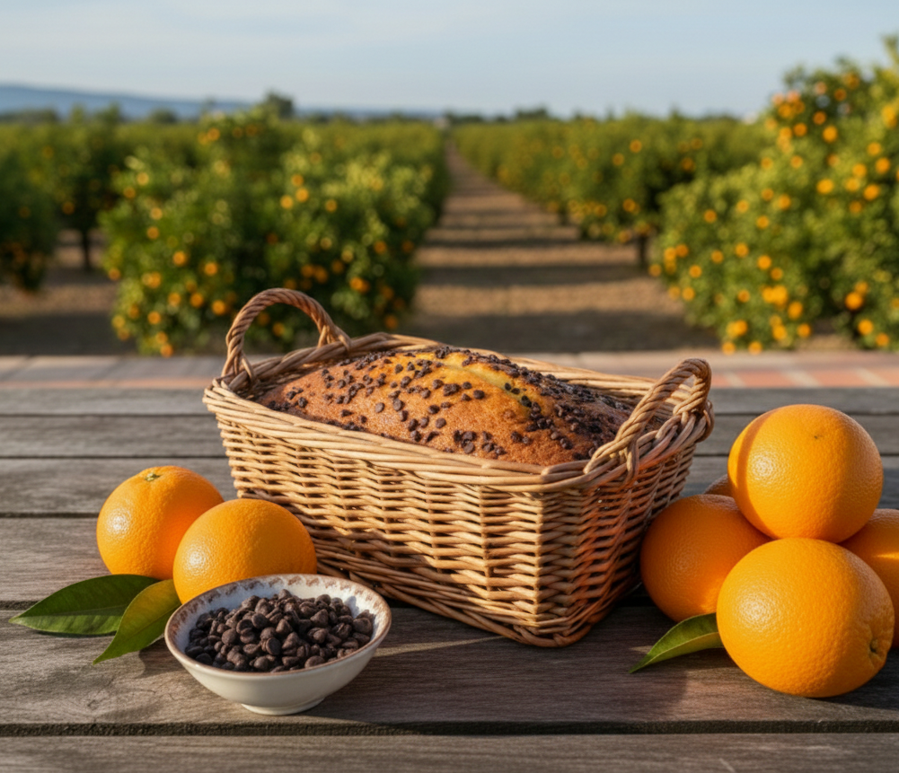 Bizcocho de Naranja con Chocolate